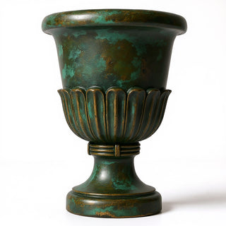 Benjamin Urn Planter - 18-inch — Green Bronze finish