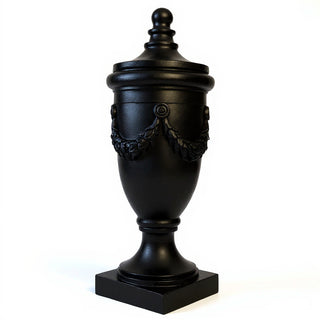 San Marino Finial with Lid - 32-inch — Dusted Black finish
