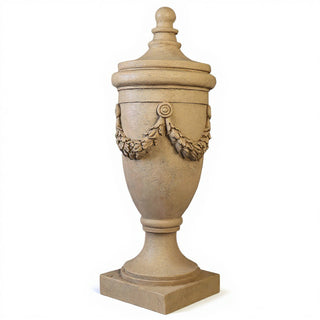 San Marino Finial with Lid - 32-inch — Dusted Sand finish