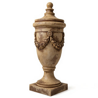 San Marino Finial with Lid - 32-inch — Gothic Stone finish
