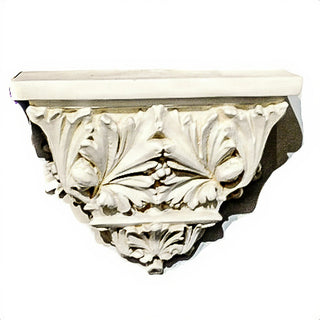 Horizontal Leaf Bracket Wall Bracket — Antique White finish