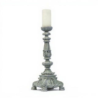 Baroque Candle Holder Candleholder - 20-inch — Mossy Green finish