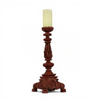 Baroque Candle Holder Candleholder - 20-inch — Rust finish