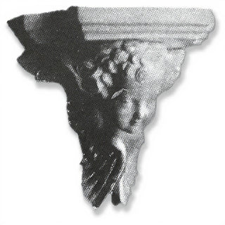 Angel Face Bracket, Small Wall Bracket - 7-inch — Antique Silver finish