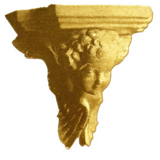 Angel Face Bracket, Small Wall Bracket - 7-inch — Deep Gold finish