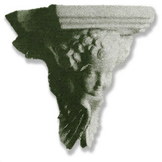 Angel Face Bracket, Small Wall Bracket - 7-inch — Mossy Green finish
