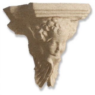 Angel Face Bracket, Small Wall Bracket - 7-inch — Museum Terracotta finish