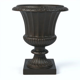 Fluted Urn Planter - 29-inch — Iron finish