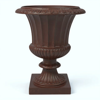 Fluted Urn Planter - 29-inch — Rust finish