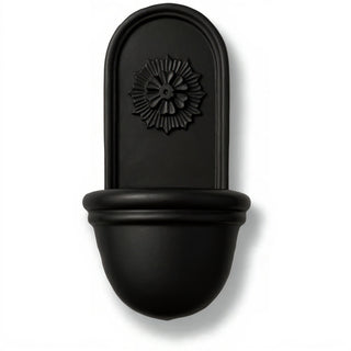 Starburst Planter - 28-inch — Flat Black finish