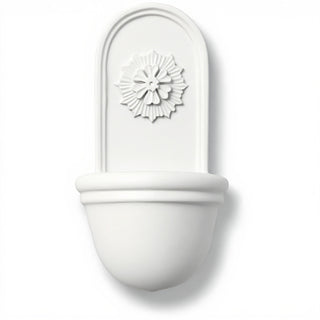 Starburst Planter - 28-inch — Flat White finish