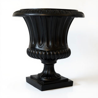 Classical Urn Planter - 22-inch — Flat Black finish
