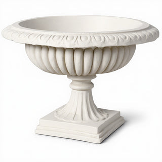 Low Planter — Antique White finish