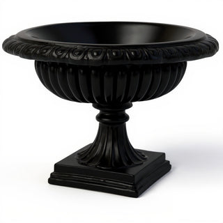 Low Planter — Flat Black finish
