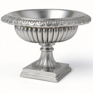 Low Planter — Silver finish