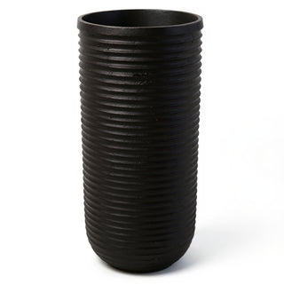 Ribbed Cylinder Pedestal - 44-inch — Iron finish