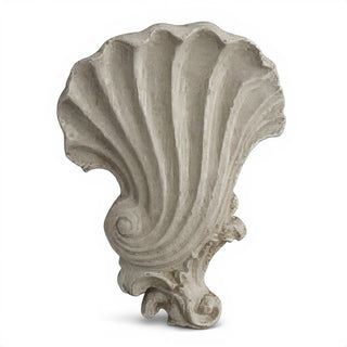 Deco Shell Wall Plaque - 18-inch — Antique Stone finish