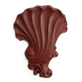Deco Shell Wall Plaque - 18-inch — Rust finish