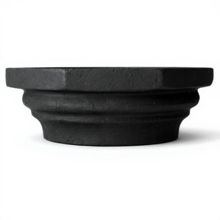 Six-Sided Compound Column Top Column Capital — Dusted Black finish