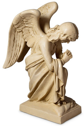 Kneeling Angel Praying Statue - 28-inch