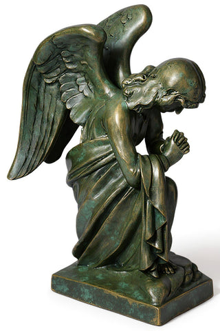 Kneeling Angel Praying Statue - 28-inch