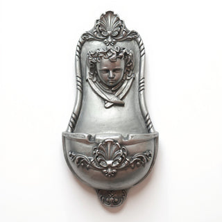 Benevolent Angel Wall Fountain - 26.5-inch — Antique Silver finish