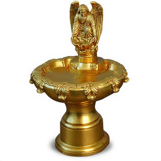 Fegana Angel Fountain, Style B - 42-inch — Deep Gold finish