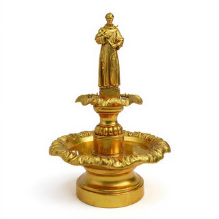 Saint Francis of Assisi Fountain - 55-inch — Deep Gold finish