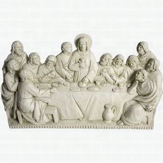 Last Supper Sm. Statue - 15-inch - Realistic Color - Hand-Painted