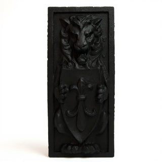 Lion Crest Wall Plaque - 38-inch — Flat Black finish