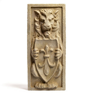 Lion Crest Wall Plaque - 38-inch — Museum Terracotta finish