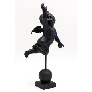 San Giovanni Cherub Statue — Dusted Black finish