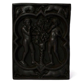 Adam and Eve Wall Plaque - 14-inch — Iron finish