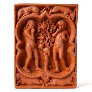 Adam and Eve Wall Plaque - 14-inch — Metro finish