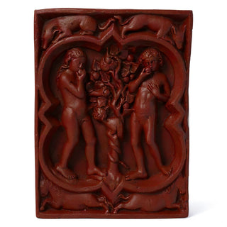 Adam and Eve Wall Plaque - 14-inch — Rust finish