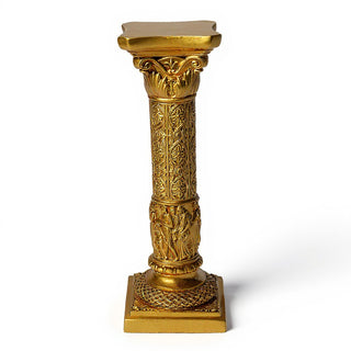 Nine Muses Pedestal - 31.5-inch — Deep Gold finish