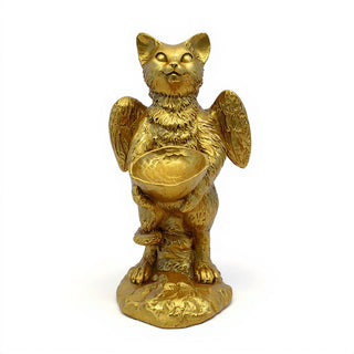 Sebastian Angel Statue - 21-inch — Antique Gold finish