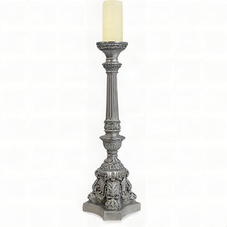 Empire Candleholder - 25-inch — Antique Silver finish