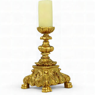 Baroque Candleholder - 13-inch — Deep Gold finish