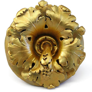 Leafy Medallion Wall Medallion - 15-inch — Antique Gold finish