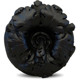 Leafy Medallion Wall Medallion - 15-inch — Dusted Black finish