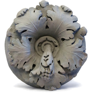 Leafy Medallion Wall Medallion - 15-inch — Old Stone finish