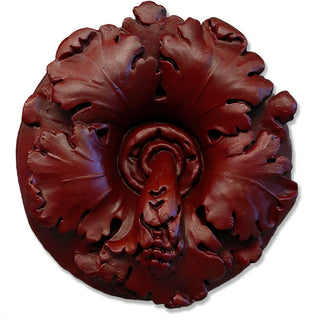 Leafy Medallion Wall Medallion - 15-inch — Rust finish