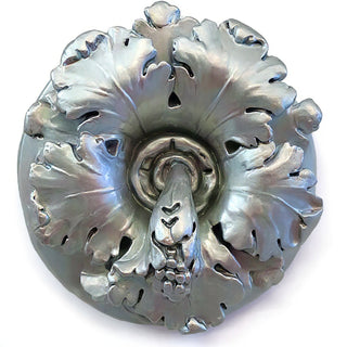 Leafy Medallion Wall Medallion - 15-inch — Silver finish