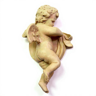 Cherub Tapestry Left Statue - 12-inch — Dusted Sand finish