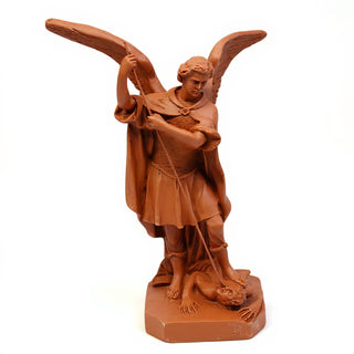 Saint Michael the Archangel Overcoming Satan Statue - 16-inch — Metro finish