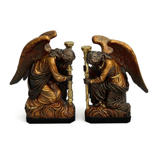 Bergama Angel, Left Statue - 35-inch — Bronze finish