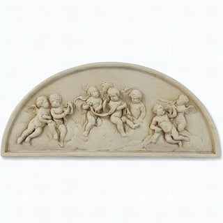 Cherubs Lunette — Museum Terracotta finish