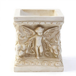 Square Patio Planter - 8-inch — Antique White finish