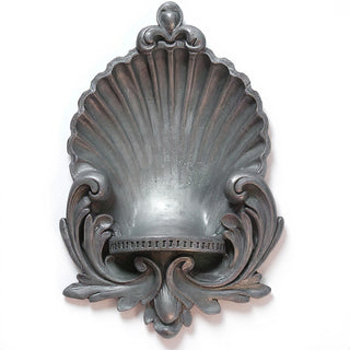 Scalloped Niche Wall Niche - 26-inch — Aged Silver finish